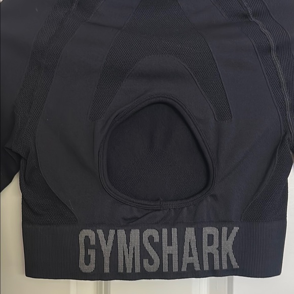 Gym Shark Black Long Sleeve Crop Top - Picture 5 of 7